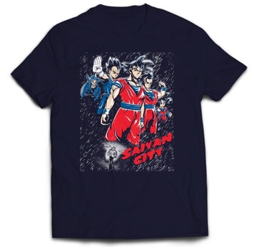 TSHIRT DRAGON BALL GOKU VEGETA SAIYAN CITY 4XL