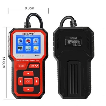 ДИАГНОСТИЧЕСКИЙ ТЕСТЕР OBD2 ДЛЯ АККУМУЛЯТОРОВ 6 В 12 В