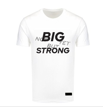 T-shirt męski NOT BIG Legalna Sztanga biały L