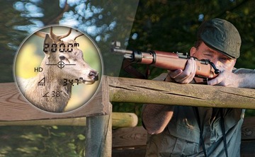 DALMIERZ LASEROWY LORNETKA LUPA GOLFOWA MYŚLIWSKI DO POLOWANIA ETUI ZOOM 6X