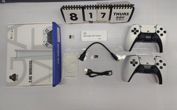 КОМПЛЕКТ РЕТРО ТВ-КОНСОЛЬ ТВ ИГРОВОЙ 2 ПАНЛОДА +20000 ИГР M15 БЕЛЫЙ