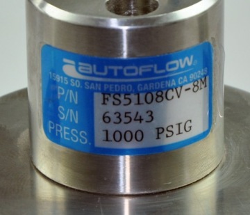 Регулируемый монитор расхода газа FS5108CV-M8