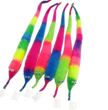 ВОЛШЕБНЫЙ ЧЕРВЯК НА ЛИНИИ, КАК ЖИВОЙ ДЛЯ ТРЮКОВ, ИГРУШКА-ЧЕРВЯК, КРАСОЧНОЕ ДВИЖЕНИЕ