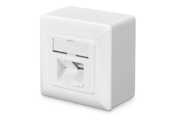 Puszka gniazdo natynkowe 2x RJ45 kat.6 STP kpl.