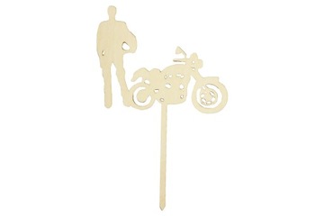 Topper tort urodzinowy Motocyklista Motor Sport