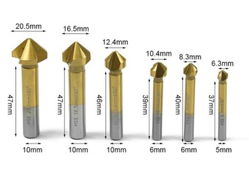 НАБОР СВЕРЛ ДЛЯ СРАБОТКИ ФАСКИ ДЛЯ КОНИЧЕСКИХ ЗЕНКЕРОВ