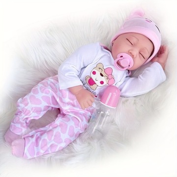 22 Inch lalka Reborn Doll - Soft Body Realistic Doll for Birthday Gift