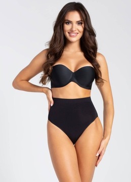 MAJTKI MODELUJĄCE GATTA BIKINI HIGH WAIST ROZ. S CZARNE