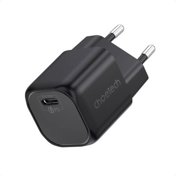 СЕТЕВОЕ ЗАРЯДНОЕ УСТРОЙСТВО CHOETECH GAN USB-C PD 20В 30Вт