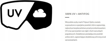 Okulary TRIPOUT Endo Purple 2 Szyby Etui Enduro