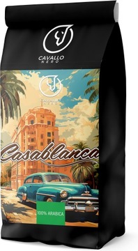 KAWA ZIARNISTA 1KG ŚWIEŻO PALONA CASABLANCA BRAZYLIA ARABIKA DO EKSPRESU