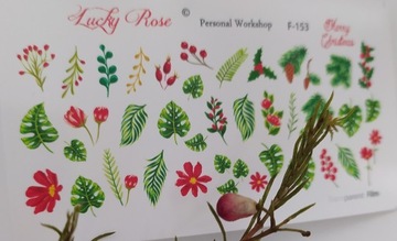 NAKLEJKI NA PAZNOKCIE LUCKY ROSE SERIA F-153