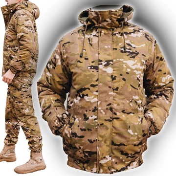Kurtka wojskowa MULTICAM zimowa ocieplana męska MORO CAMO odpinany kaptur M