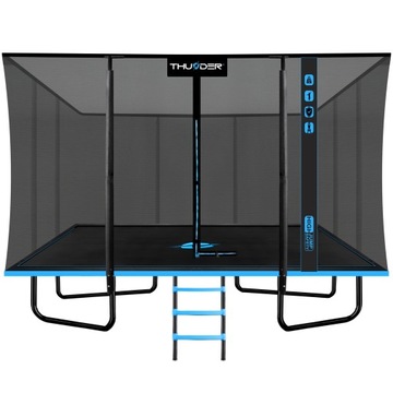 Trampolina Ogrodowa 5FT*7FT duża prostokątna z siatką ochronną Thunder