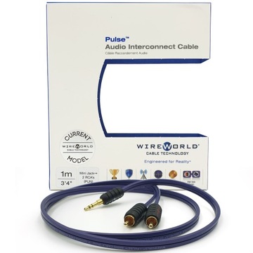 Wireworld Pulse 1xMiniJack-2RCA - 1.0m
