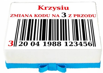 OPŁATEK NA TORT A4 ZMIANA KODU NA 3 4 5 6 Z PRZODU