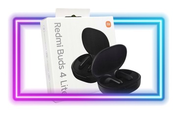 БЕСПРОВОДНЫЕ НАУШНИКИ Xiaomi Redmi Buds 4 Lite, черные, легкие, водонепроницаемые