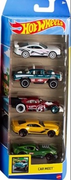 HOT WHEELS Pięciopak 5-PAK CAR MEET HLY78 - nowy