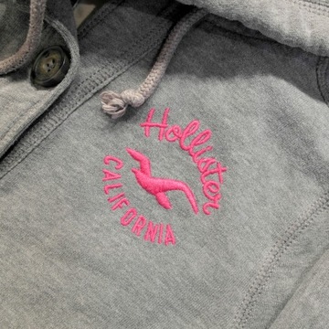 HOLLISTER _ ORYGINALNA CIEPŁA BLUZA Z LOGO _ S/M