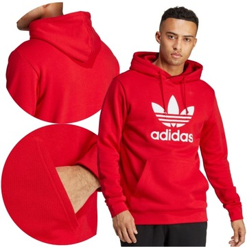 BLUZA MĘSKA ADIDAS Z KAPTUREM SPORTOWA BAWEŁNA R XL