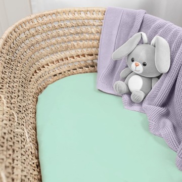 ПРОСТЫНЬ ДЛЯ ГОНДОЛИ, ДЛЯ ЛЮЛЫЧКИ, С ЛАСТИКОМ, 80х40, ХЛОПОК 100% Bubi