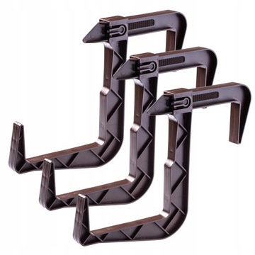 БАЛКОННЫЙ ЦВЕТОЧНЫЙ ВАЗ + ПОДСТАВКА РУЧКИ 80СМ КОРИЧНЕВЫЕ