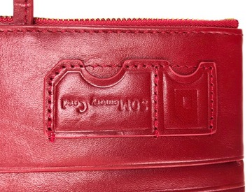 Большой женский кошелек красного цвета, RFID-защита, кожа
