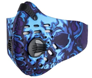 SPORTOWA MASKA ANTYSMOGOWA Z ZAWORAMI I FILTREM -N