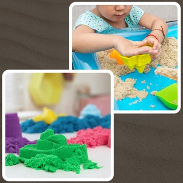 КИНЕТИЧЕСКИЙ ПЕСОК 3кг + ПЕСОЧНИЦА ДЛЯ БАССЕЙНА