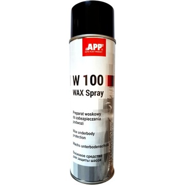 APP W100 WAX - Preparat woskowy do zabezpieczania podwozia antracyt 500ML