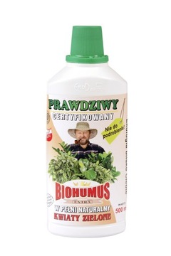Naturalny nawóz do roślin zielonych 0,5L BIOHUMUS