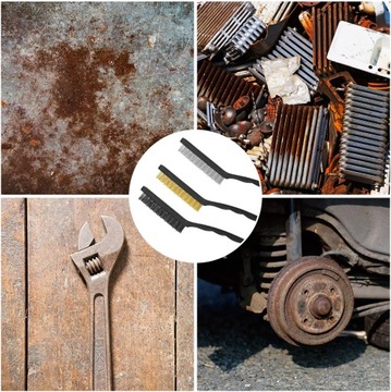 ЩЕТКА ИЗ СТАЛЬНОЙ ПРОВОЛОКИ 4-РЯДНАЯ ЩЕТКА ИЗ СТАЛЬНОЙ ПРОВОЛОКИ КРАСКА ПО МЕТАЛЛУ РЖАВЧИКИ