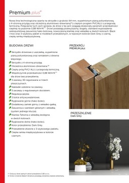 Наружные двери WIKĘD PREMIUM PLUS, чистый воздух, алюминиевая рама!