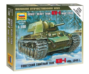 KV-1 mod. 1940 1:100 Zvezda 6141