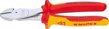 Szczypce tnące boczne VDE 160mm o zwiększonym przełożeniu 74 06 160, KNIPEX