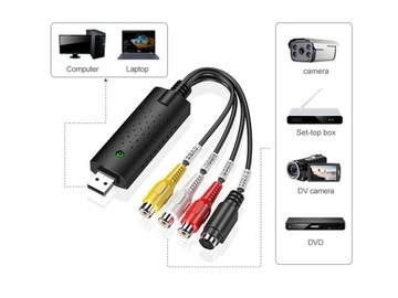 Копирование сигнала VHS на ПК USB-видеозахват AV