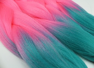 СИНТЕТИЧЕСКИЕ волосы для косичек ЦВЕТНЫЕ косички НАРАЩИВАНИЕ ВОЛОС ОМБРЕ