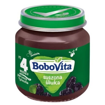 BOBOVITA Фруктовый десерт Сушеная слива 4 мес+ 125 г