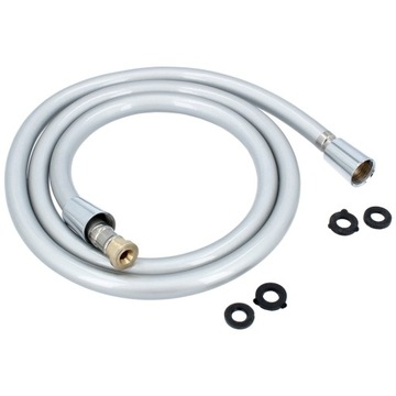 WĄŻ PRYSZNICOWY NATRYSKOWY 150 Wężyk Gładki PRYSZNICA WANNY Srebrny Gumo LK