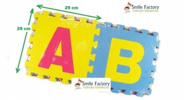 КОВРИК-ПАЗЗЛ 36 ЦИФРЫ БУКВЫ 30х30см 72 шт.