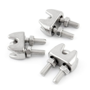 Zacisk KABŁĄKOWY do lin NIERDZEWNY INOX Kwasoodporny V4 8mm 50szt.