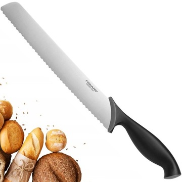 НОЖ ДЛЯ НАРЕЗКИ ХЛЕБА FISKARS С ДЛИННЫМИ ОСТРЫМИ ЗУБЧИКАМИ 23см