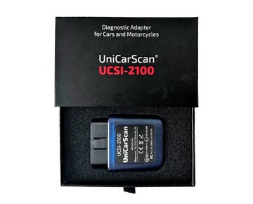 ZESTAW Interfejs diagnostyczny OBD2 UCSI-2100 + Adapter 10 PIN MotoScan BMW