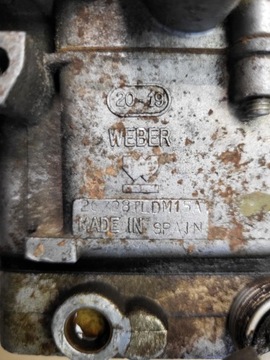 КАРБЮРАТОР WEBER FORD FIESTA 1.1 26/28TLDM15A OE EUROPA 89BFBA