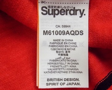 SUPERDRY PREMIUM DYED CREW Oryginalny Sweter XL/2X