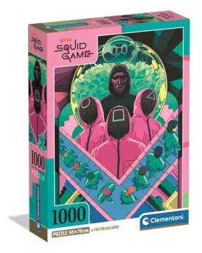 Pěkné Puzzle pro skládání Squid Game Netflix pro mládež Logická hra