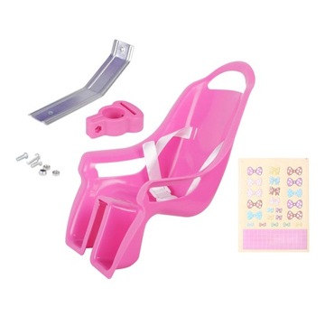 Fotelik rowerowy dla lalek Fotelik dla lalek rowerowy Girl Bike Pink