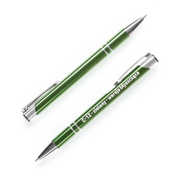 Металлическая шариковая ручка с двусторонней гравировкой логотипа, 250 шт.