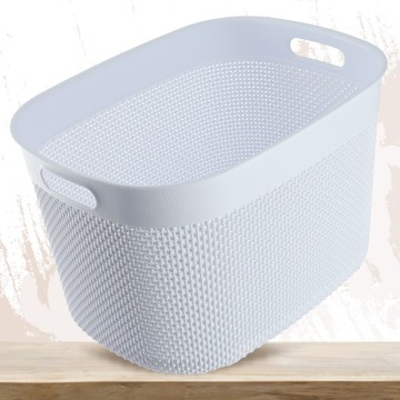 КОРЗИНА-КОНТЕЙНЕР CURVER 30Л ОРГАНАЙЗЕР БЕЛЫЙ ECO