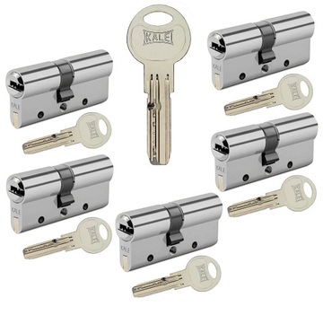 5x wkładka Kale 164 DSNE 31/31 system Master Key